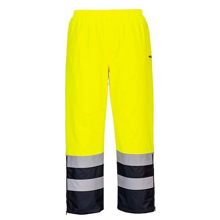 Hi-Vis zimní kalhoty, modrá/žlutá, krátké, vel.XL