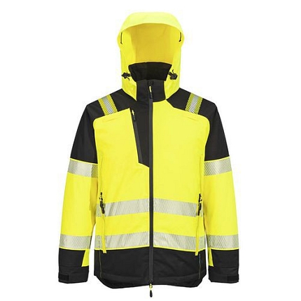 Zimní bunda PW3 Hi-Vis, černá/žlutá, vel.M