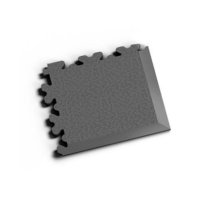 Zátěžová podlaha Fortelock XL, dezén hadí kůže, roh, tmavě šedý