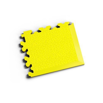 Zátěžová podlaha Fortelock XL, dezén hadí kůže, roh, žlutý