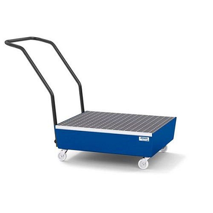 Pojízdná záchytná vana, na 2 sudy, objem 65 l, lakovaná