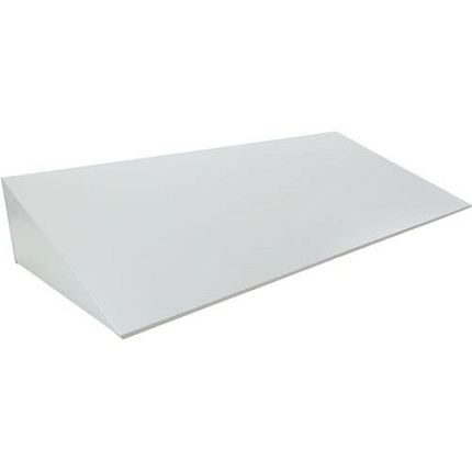 Šikmý nástavec na šatní skříň, 118,5 cm, šedý