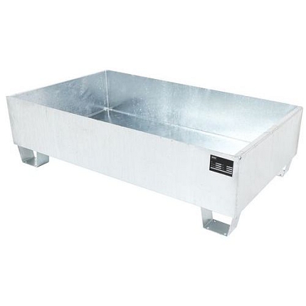Ocelová záchytná vana, kapacita 244 l, pozink