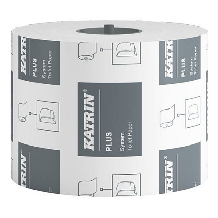 Toaletní papír Katrin Plus 2vrstvý, 13,5 cm, 800 útržků, bílá, 36 rolí
