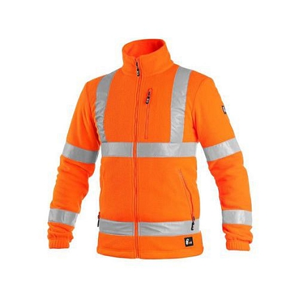 Bunda PRESTON, výstražná, oranžová vel. S