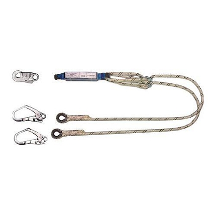 Tlumič pádu ABM se 2 lany a 3 karabinami