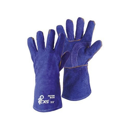 Svářečské kožené rukavice CXS, modré