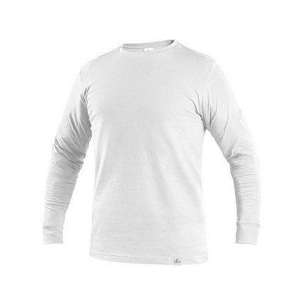 Pánské tričko s dlouhým rukávem CXS, bílé, vel. L