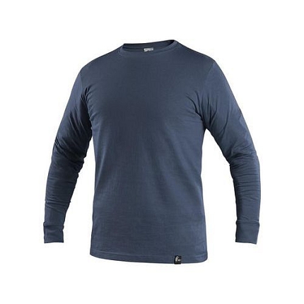 Pánské tričko s dlouhým rukávem PETR, tmavě modré, vel. 4XL