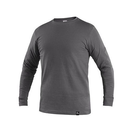 Pánské tričko s dlouhým rukávem CXS, tmavě šedé, vel. XXL