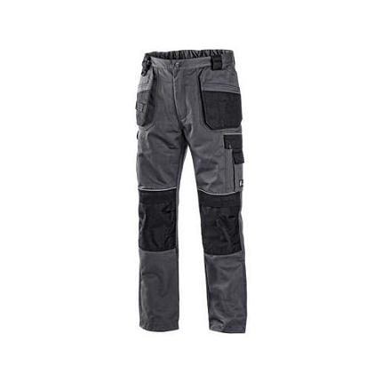 Kalhoty do pasu CXS ORION TEODOR PLUS, pánské, šedo-černé, vel. 60
