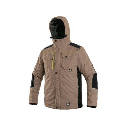 Bunda CXS BALTIMORE, pánská, béžovo-černá, vel. XL