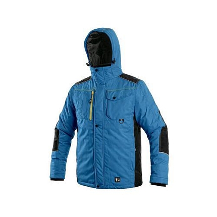 Bunda CXS BALTIMORE, pánská, středně modrá-černá, vel. 2XL