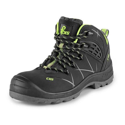 Obuv kotníková CXS Universe  METEOR O2, černo-zelená, vel. 39