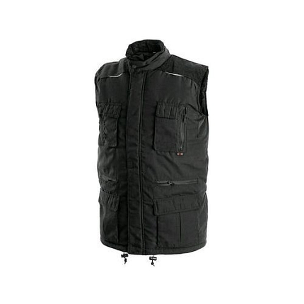 Pánská vesta se 14 kapsami, černá, vel. XXXL