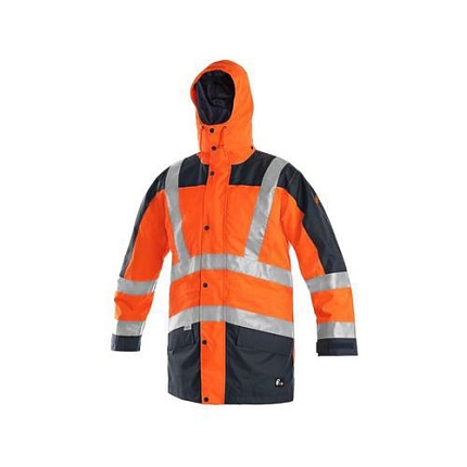 Výstražná bunda CXS LONDON, 5v1, pánská, oranžovo-modrá, vel. XL