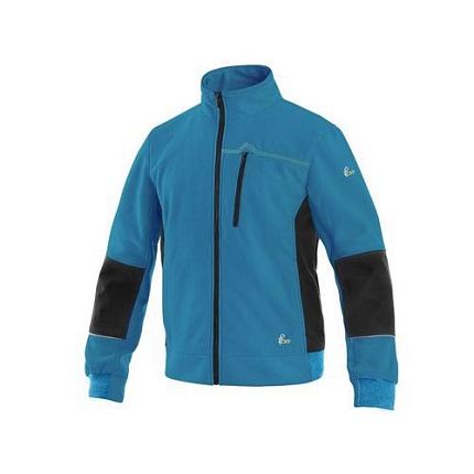 Mikina CXS TEXAS, pánská, středně modrá-černá, vel. 3XL