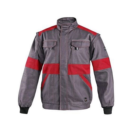 Pánská montérková blůza CXS, šedá/červená, vel. 50