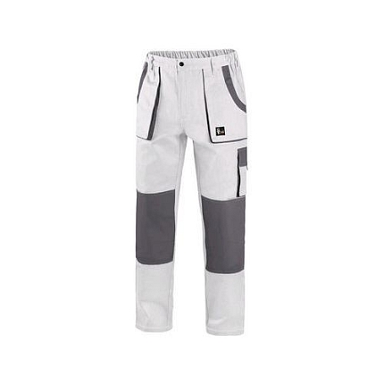 Pánské montérkové kalhoty CXS, bílé/šedé, vel. 54