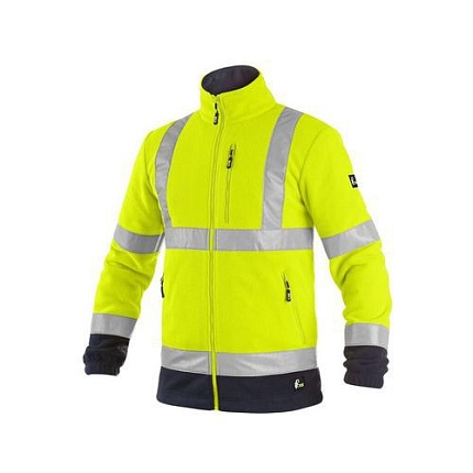 Bunda CXS PRESTON, výstražná, pánská, žluto-modrá, vel. XL