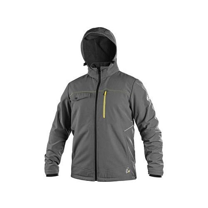 Bunda CXS STRETCH, pánská, softshell, šedá, vel. 3XL