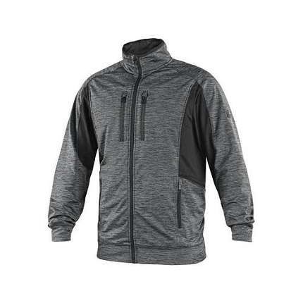 Mikina CXS LEONIS, pánská, šedo - černá, vel. 3XL