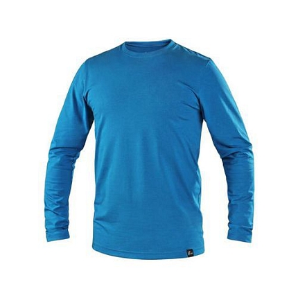 Tričko CXS SIMON, dlouhý rukáv, azurově modré, vel. S