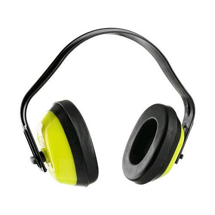 Mušlové chrániče sluchu EP101, fluor. žluté