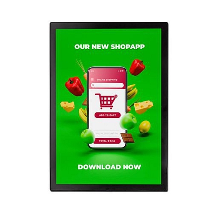 Magnetický plakátový rám Slim černý, A2