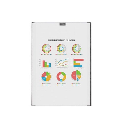 Magnetická letáková kapsa pro všechny magnetické povrchy vitrín, áček a klaprámů, A4
