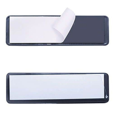 Informační štítky na regály Manutan Expert, lepicí, 100 x 30 mm, 100 ks, černé