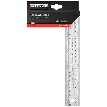 Tesařský úhelník Facom z nerezové oceli, délka 250 mm