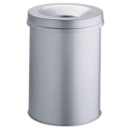 Odpadkový samozhášecí koš oválný SAFE, 30L, šedá