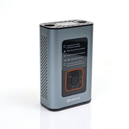 Powerbanka 4000 mAh, digitální kapesní kompresor, svítilna