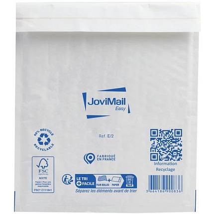 Zásilkové obálky z bublinkové fólie, 220 x 260 mm, 100 ks