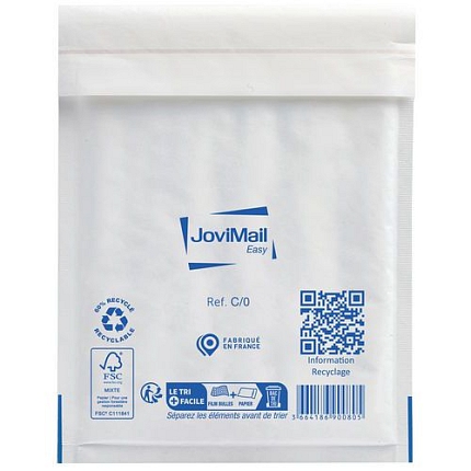 Zásilkové obálky z bublinkové fólie, 150 x 210 mm, 100 ks