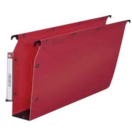 Závěsné pořadače Ultimate, hřbet 50 mm, červené