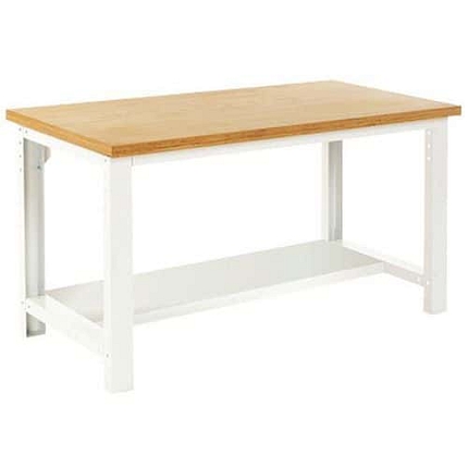 Pracovní stůl Bott Cubio, linoleum, pevná police, 75 x 150 cm