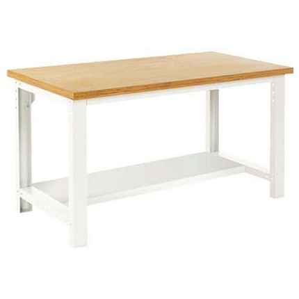 Pracovní stůl Bott Cubio, multiplex, pevná police, 90 x 200 cm