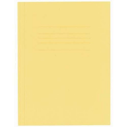 Tříklopé desky Kangaro s gumou, žluté, 25 ks