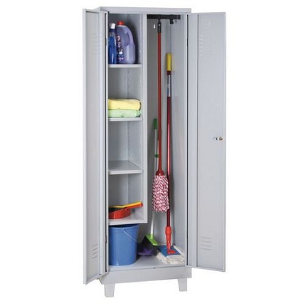 Kovová úklidová skříň, 190 x 60 x 50 cm