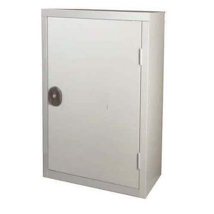 Kovová dílenská skříň Acial, 102 x 54 x 43 cm, šedá/šedá