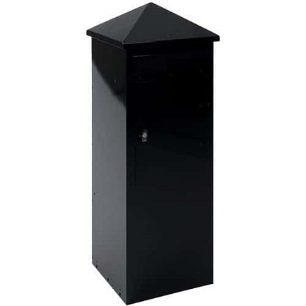 Poštovní schránka pro umístění na zem – čtvercová 39 l černá