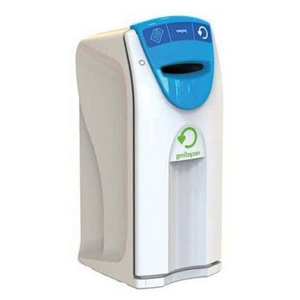 Popelnice Envirobin Maxi se štěrbinovým otvorem 140 l šedomodrý