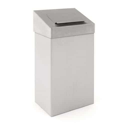 Odpadkový koš s hygienickým víkem 18 l z matné nerezové oceli