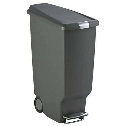 Odpadkový koš Slim Step Can 40 l šedý