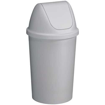 Odpadkový koš Twinga s výklopným víkem šedý