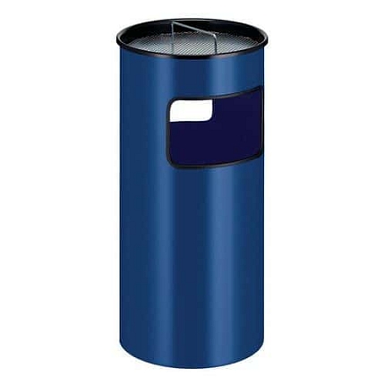 Odpadkový koš s popelníkem 50 l modrý