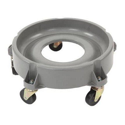 Mobilní držák pro otevřený odpadkový koš, průměr 52 cm 90 l šedý