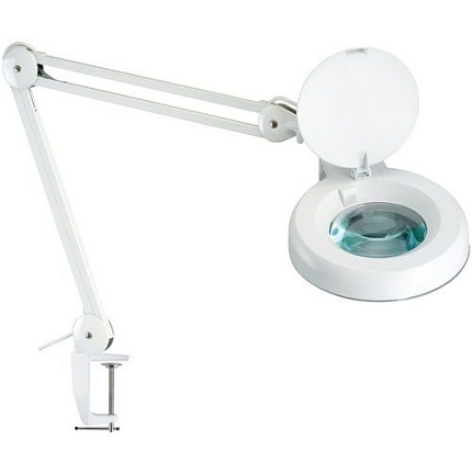 Laboratorní lampa s kruhovou lupou, 22 W - Manutan Expert Jay
